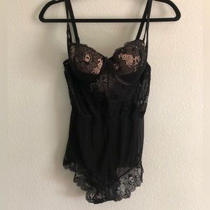 Black Lace Bodysuit | Teddy Lingerie